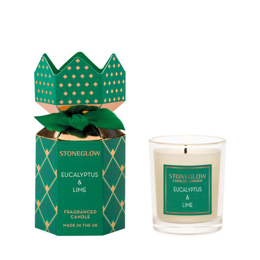 Stoneglow - Seasonal Collection - Eucalyptus & Lime - Candle (Cracker)