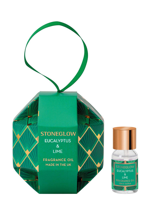 Stoneglow - Seasonal Collection - Eucalyptus & Lime - Fragrance Bottle (Bauble)