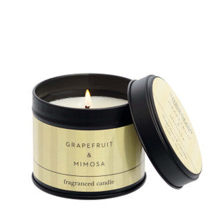 Stoneglow Candle Tin, Grapefruit & Mimosa