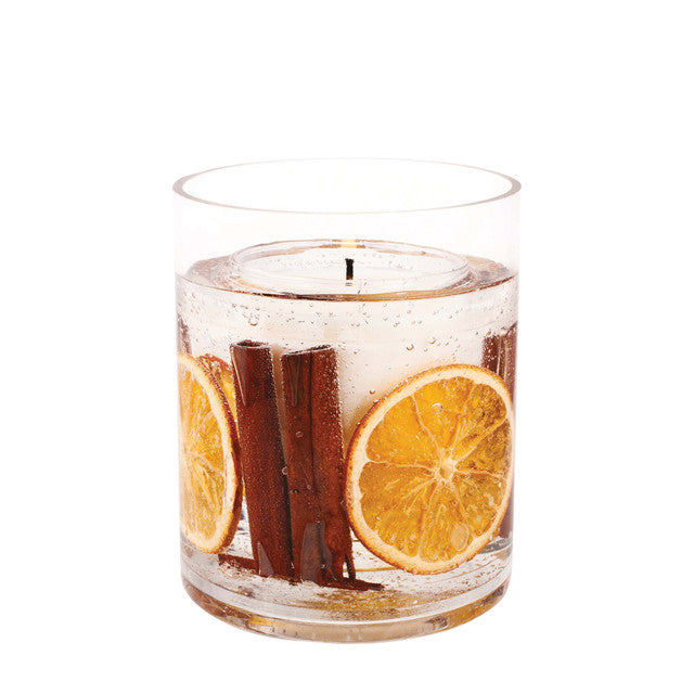 Stoneglow Seasonal / Christmas Festive Wishes Scented Candle, Gel Vase