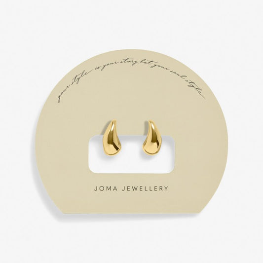 Joma Soul Shine Droplet Earrings, Gold-Plated