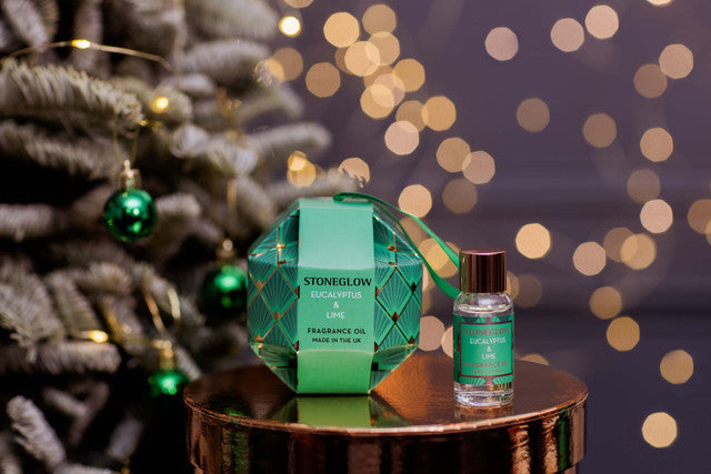 Stoneglow - Seasonal Collection - Eucalyptus & Lime - Fragrance Bottle (Bauble)