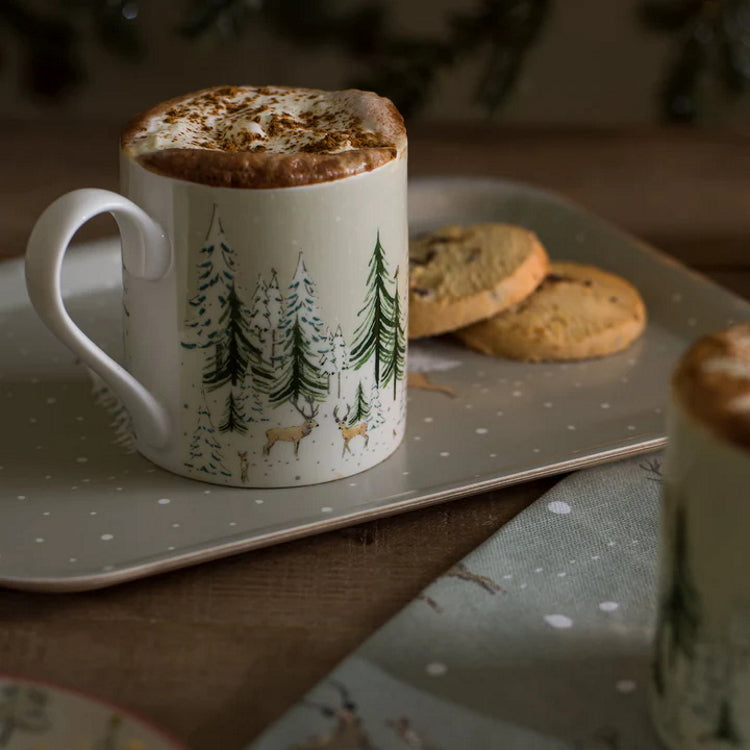 Sophie Allport Standard Mug, Christmas Stags Scene