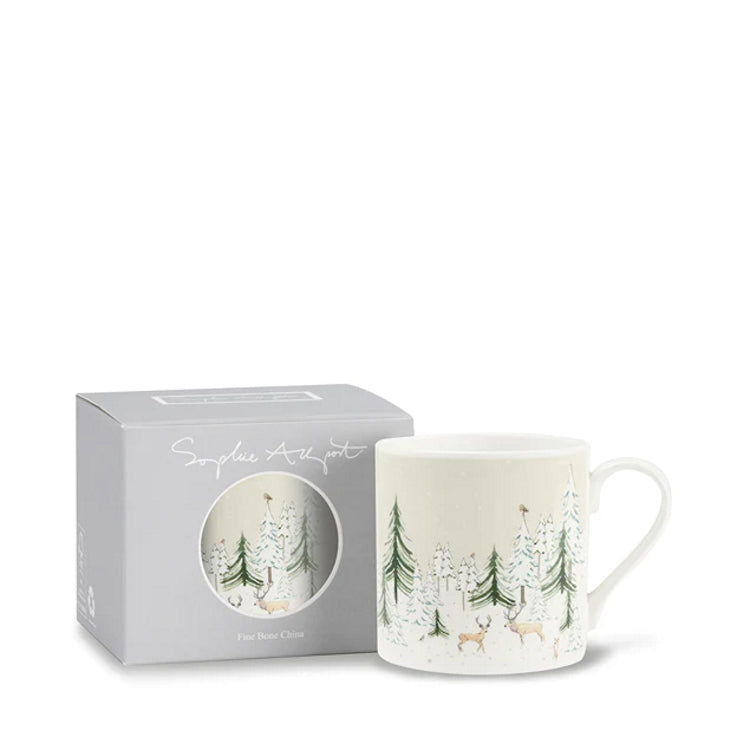 Sophie Allport Standard Mug, Christmas Stags Scene