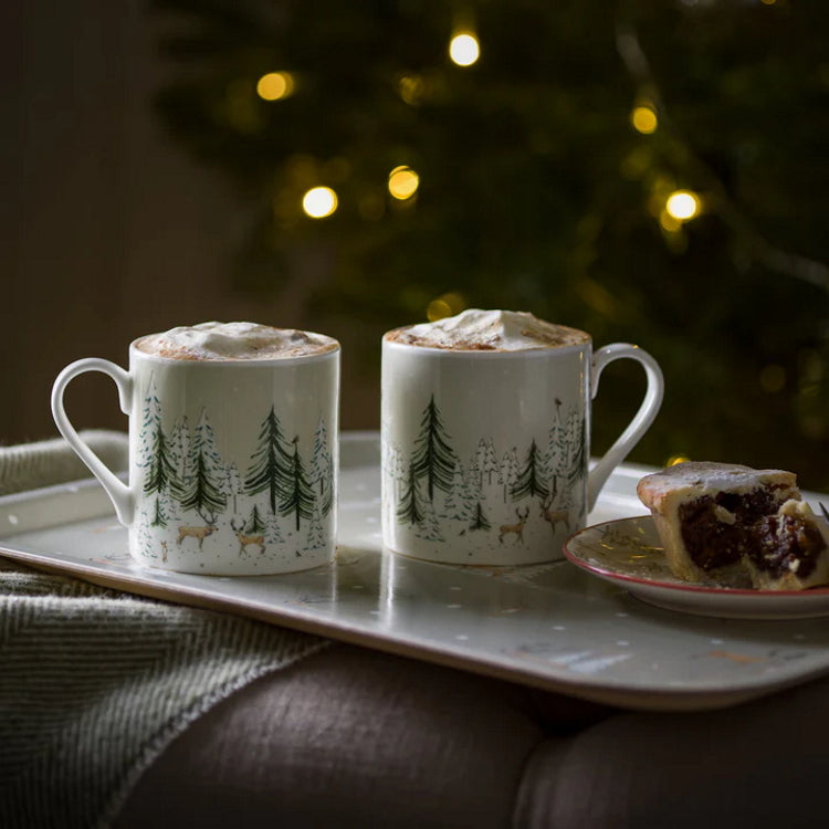 Sophie Allport Standard Mug, Christmas Stags Scene