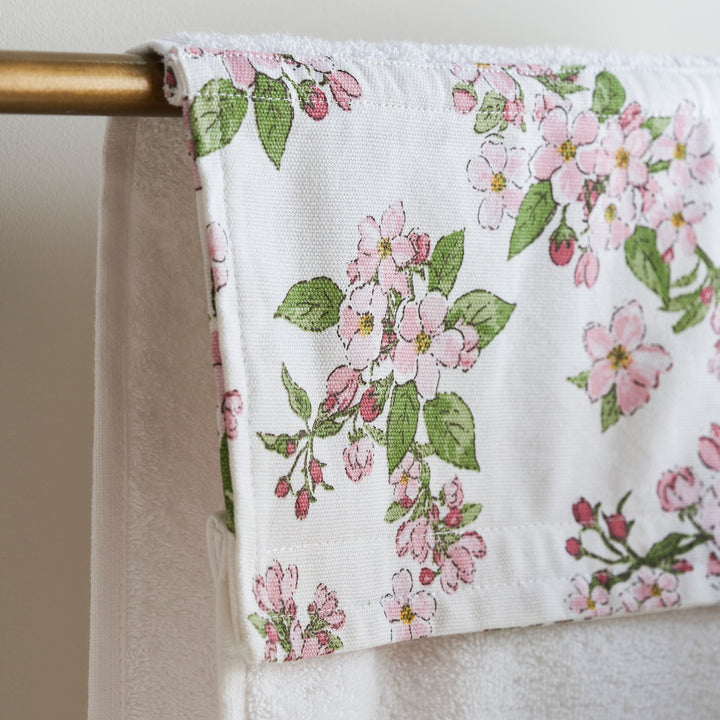 Sophie Allport - 'NT Blossom' Roller Hand Towel, White