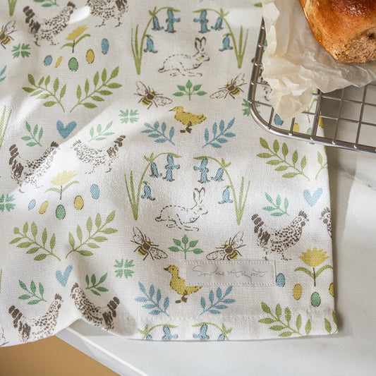 Sophie Allport - 'Spring Chicken' Tea Towel