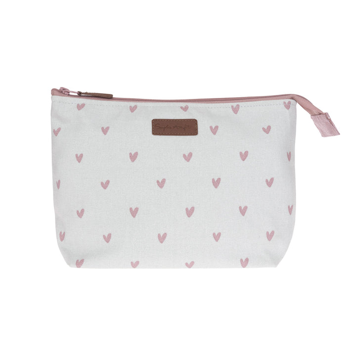 Sophie Allport Large Canvas 'Hearts' Washbag