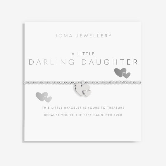Joma Children's Bracelet, A Little Darling Daughter, Silver-plated