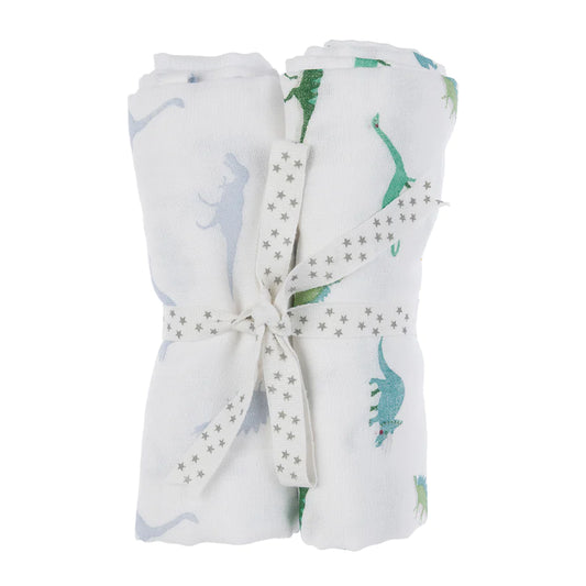 Sophie Allport Dinosaur Pack of 2 Muslin