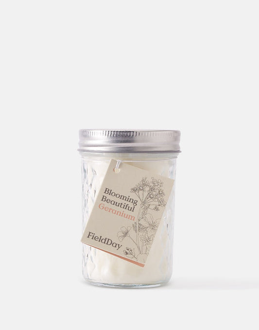 FieldDay Jam Jar Candle, Geranium