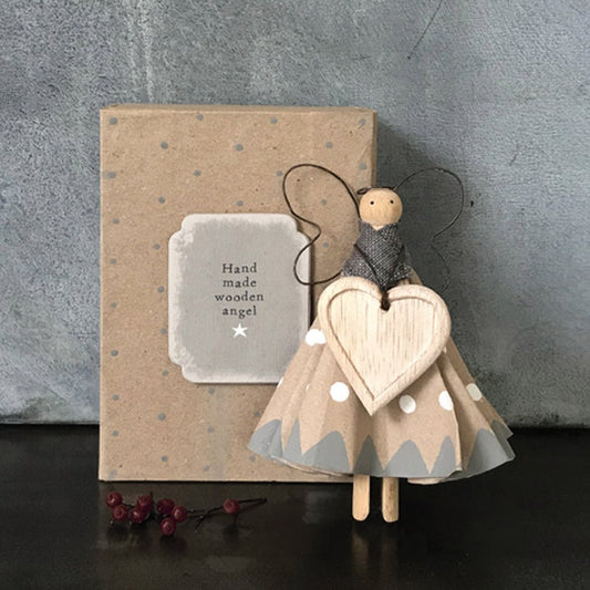 Christmas Grey Dolly Peg Angel