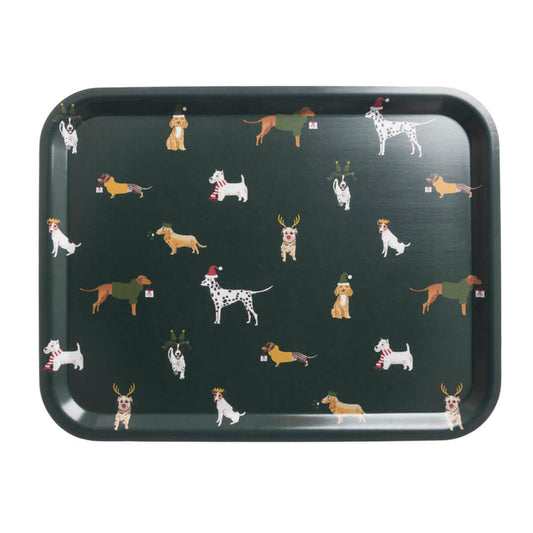 Sophie Allport - 'Christmas Dogs' Large Tray (Sale Price)