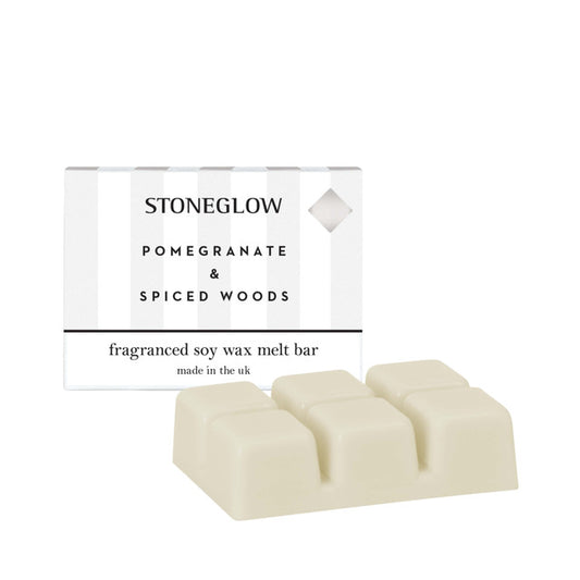 Stoneglow Wax Melt Snap Bar-  Pomegranate & Spiced Woods