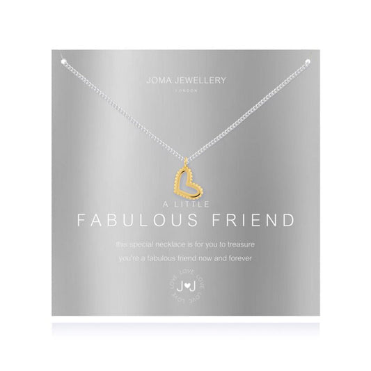 Joma Fabulous Friend Necklace, Silver-plated & Gold-Plated