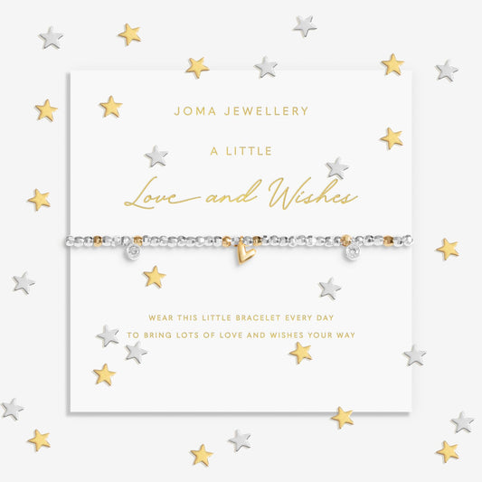 Joma Sparkle Confetti Love & Wishes Bracelet, Silver & Gold-Plated