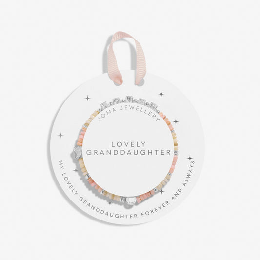Joma Children's Happy Little Moments Lovely granddaughter Bracelet,  Silver-Plated & Natural Shell Beading