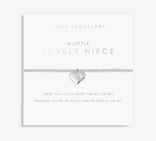 Joma Children's A Little Lovely Niece Bracelet, Silver-Plated