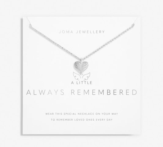 Joma A Little Always Remembered Necklace, Silver-plated