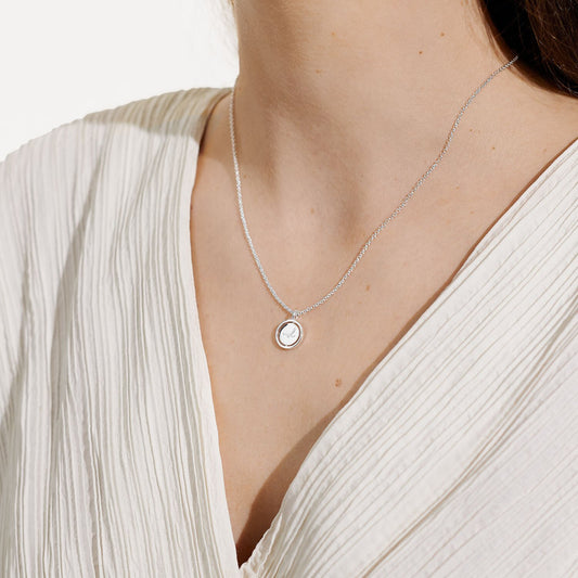 Joma Sentiment Spinners Wish Necklace, Silver-Plated