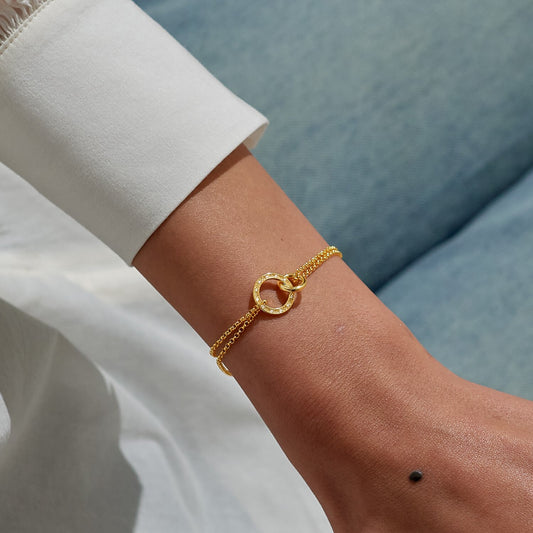 Joma Evermore Linked Circles Bracelet, Gold-Plated