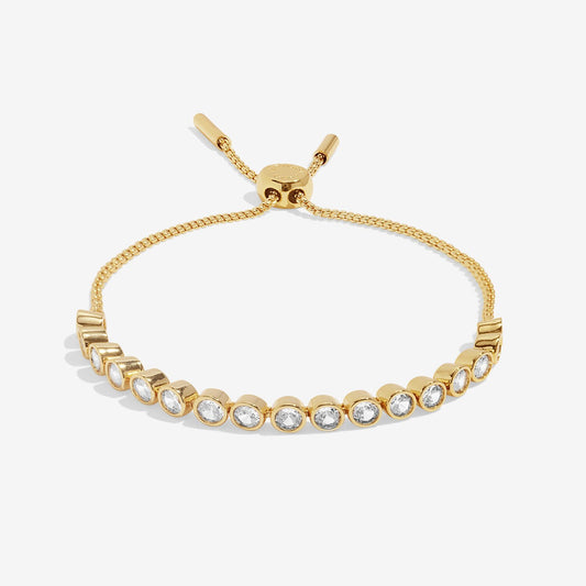 Joma Round CZ Tennis Bracelet, Gold-Plated