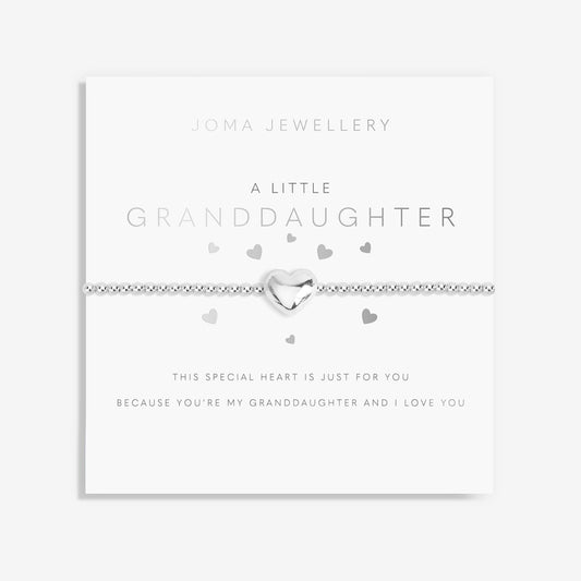 Joma Children's Little Granddaughter Bracelet, Silver-Plated