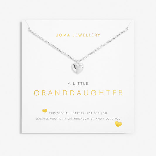 Woman A Little Granddaughter Necklace, Silver-Plated
