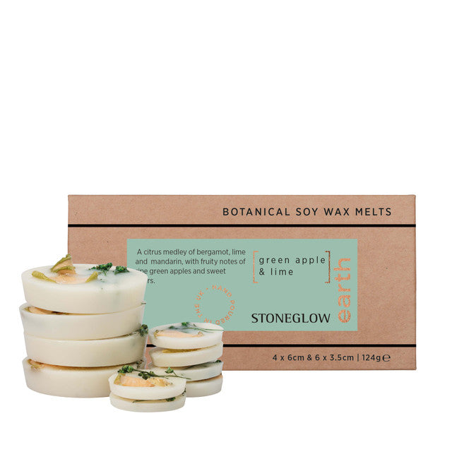 Stoneglow Elements Earth - Green Apple & Lime Botanical Soy Wax Melts