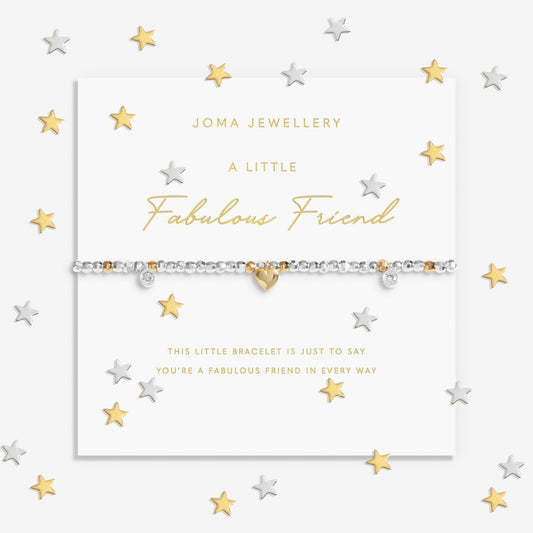 Joma Sparkle Confetti Fabulous Friend Bracelet, Silver & Gold-Plated