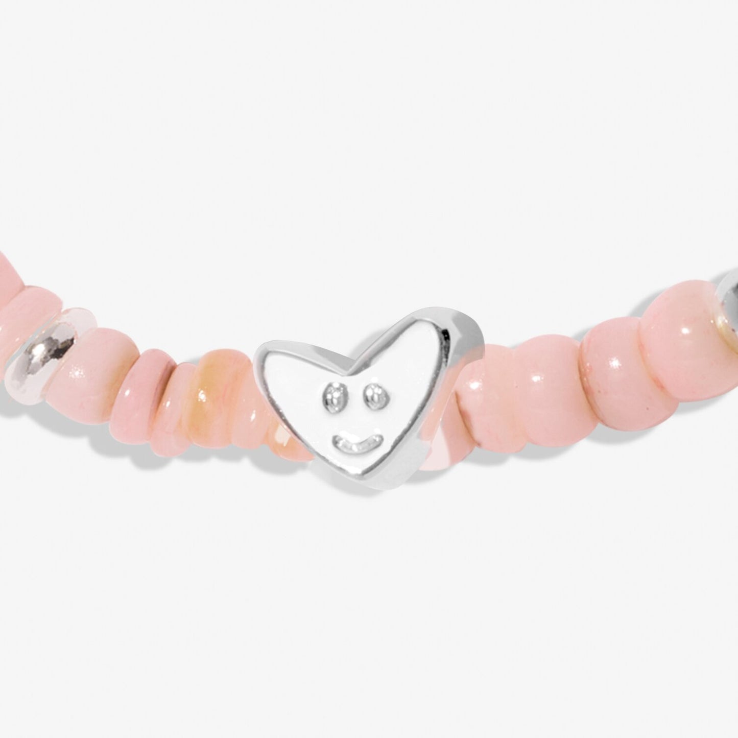 Joma Children's Happy Little Moments Happy Birthday Bracelet, Silver-Plated & Natural Shell Beading