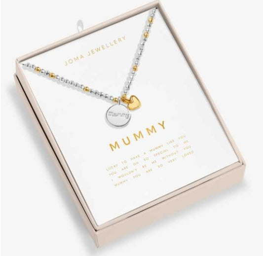 Joma So Loved Mummy Necklace Silver-plated & Gold-Plated, Boxed